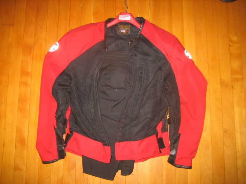 Vanson cordura 2 piece ventilated cordura fully armored suit excellent condition