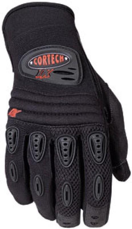 Mens new black cortech dx motorcycle riding glove 2xs