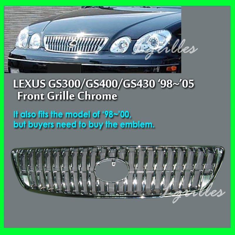 Lexus gs300/gs400/gs430 1998~2005 front grille grill chrome with high quality