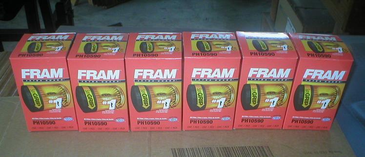 Fram oil filter 10590 (6 filters) 2008 2009 2010 2011 jeep dodge ram mitsubishi