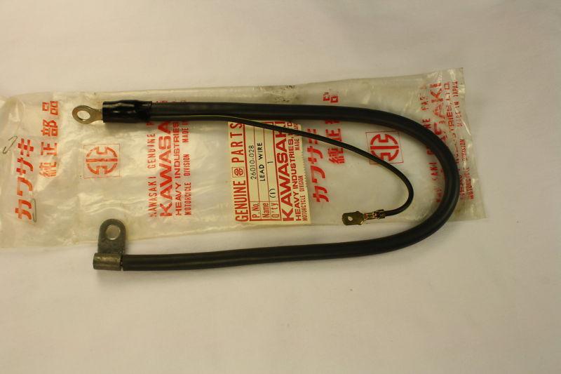 Purchase Kawasaki Z1 Battery Cable with Ground Wire NOS No Reserve