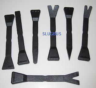 Auto trim molding installer remover pry bar tool set