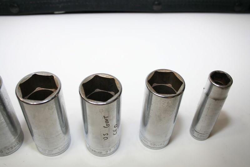 Snap On Metric 6 point deep well socket lot of 8 TSM series 32 to 26 mm 1/2 driv, US $149.99, image 6