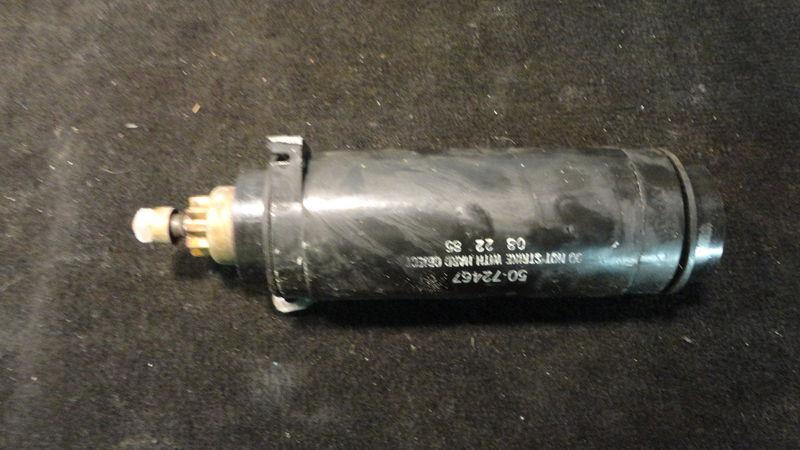 Used starter motor #72467 for 1988 mariner 90hp inline 6 cyl outboard motor