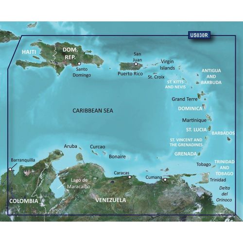 G2 vision bluechart  southeast caribbean for garmin -2016
