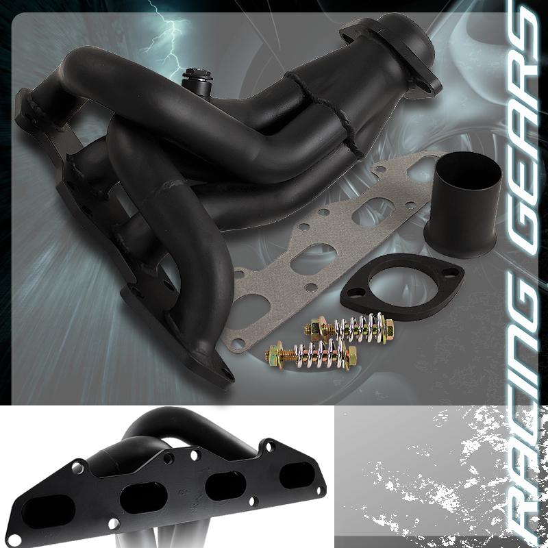 1995-1999 dodge neon 2.0l dohc black coated t-304 stainless steel exhaust header