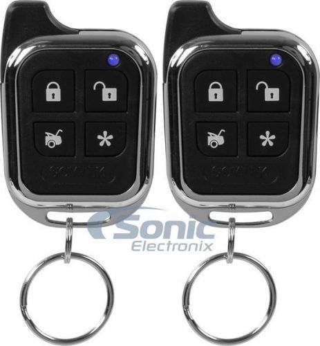 New! scytek a20 keyless entry car alarm security system w/ 2 chrome remotes