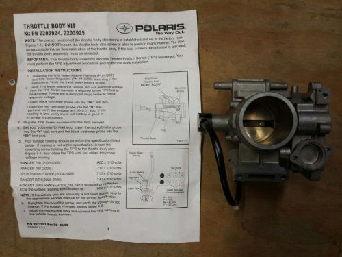 2203924 oem polaris kit-throttle body 1202836 atv rzr ranger