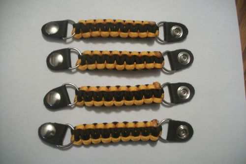 Vest extenders black &amp; gold  para cord lightweight but strong!! by stitch!!!!