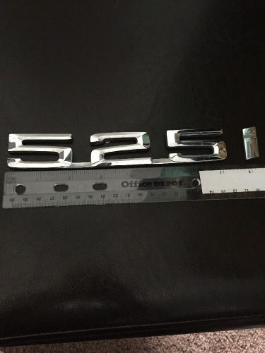 Bmw 5 series 525 i  emblem 89-91 rear trunk oem chrome badge sign logo symbol
