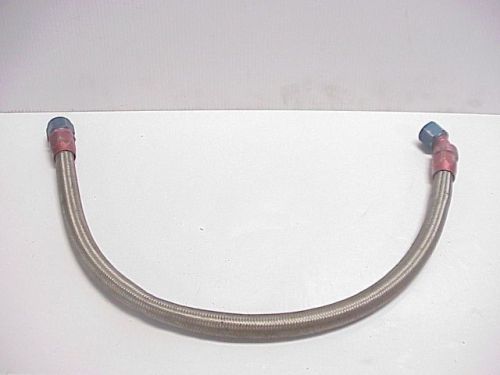 34" aeroquip stainless steel hose w/-12 an 45° &amp; straight reusable fittings  j73