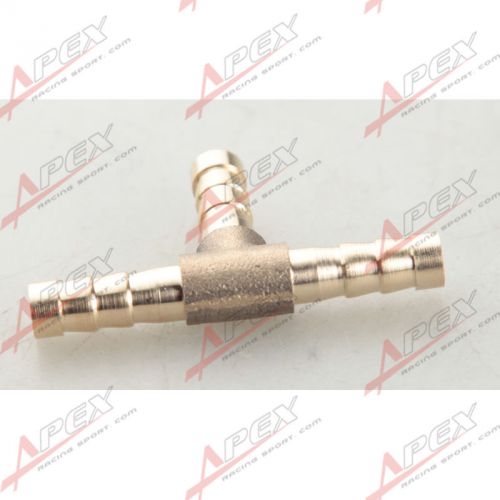6mm brass barbed t piece 3 ways tee fuel hose joiner adapter fitting