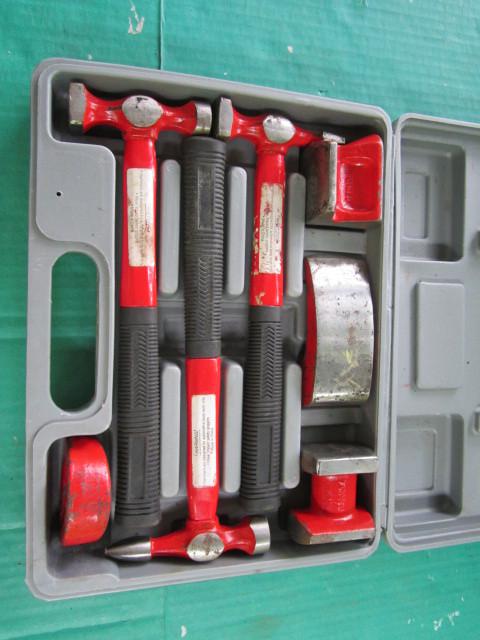 Auto body 7 pc. fender repair tools hammers & dollys