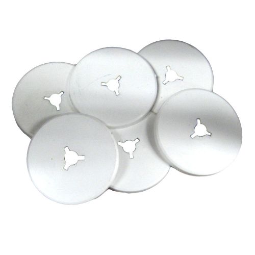 Weld mount white nylon 1.25" stud cover f/#10 x 20 stud - qty. 50 -50102450