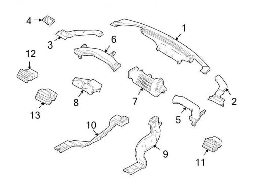 Ford oem dashboard air vent ae5z19893bc image 12