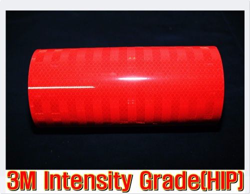 S:2&#034;x10&#039;/3m genuine red reflective vinyl tape/sheet/car/hip/adhesive/truck/roll