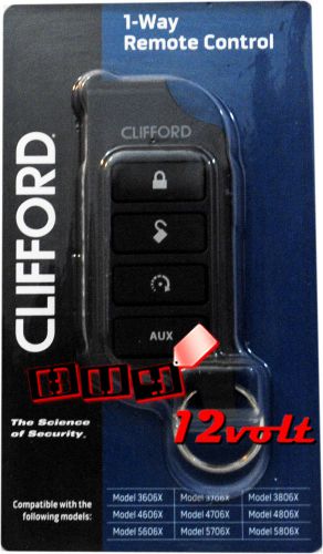 Clifford 7656x 1-way remote control for 3606x, 3706x, 3806x, 4606x, 5606x.......