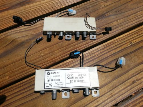 2001 bmw 530i diversity radio audio antenna amplifier fuba 8380686 &amp; 8378090