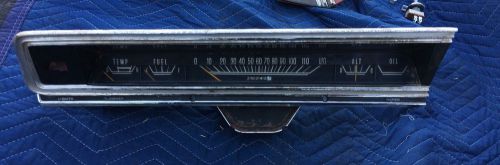 67 68 69 dart gauge cluster &amp; bezel  all gauges work pins intact