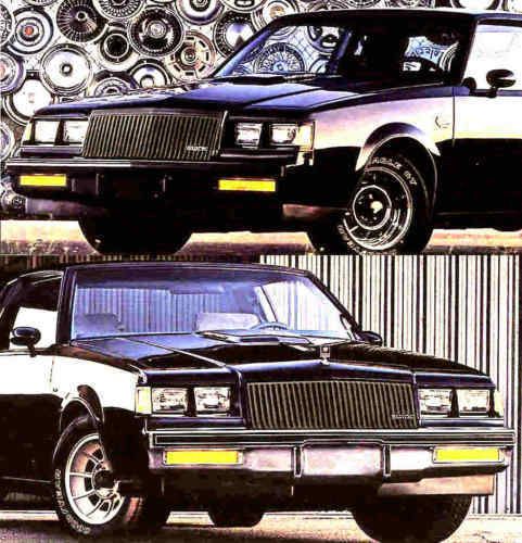 1987 buick brochure -regal grand national turbo-regal t-type turbo-riviera