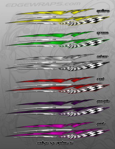 Race car truck trailer boat graphic wrap eg6 - 4 sizes many colors available