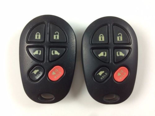 Lot of 2 toyota sienna key less remote oem 04-10 fob power sliding door tailgate