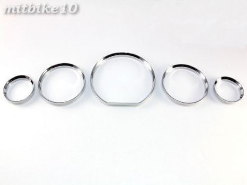 82-94 bmw e30 chrome dashboard rings 3 series gauge rings m3 evo dash rings