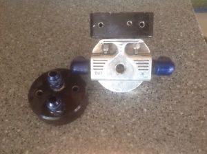 Billet remote oil filter kit