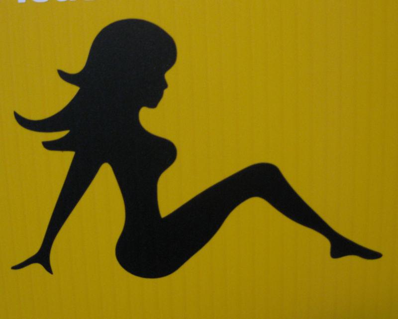 Girl woman  vinyl sticker decal- honda subaru euro vw suv truck car 