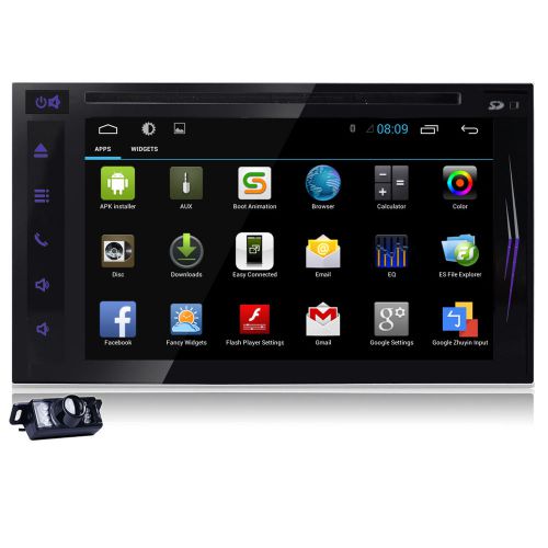 Android 4.4 kitkat 6.2" screen mirror 2 din wifi car gps dvd player obd2 stereo