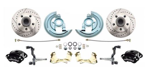 Wilwood Black Calipers / Disc Brake Conversion Kit for 1964-1972 GM A, F, X Body, US $778.53, image 1