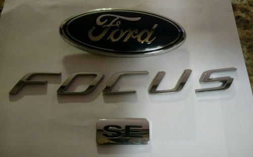 2009 ford focus se rear lid chrome emblem logo decal badge sign oem 08 09 10 11