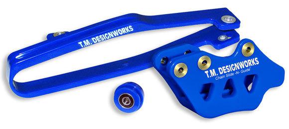 Tm designworks dirt cross multi purpose chain slide-n-guide kit blue yamaha yzf