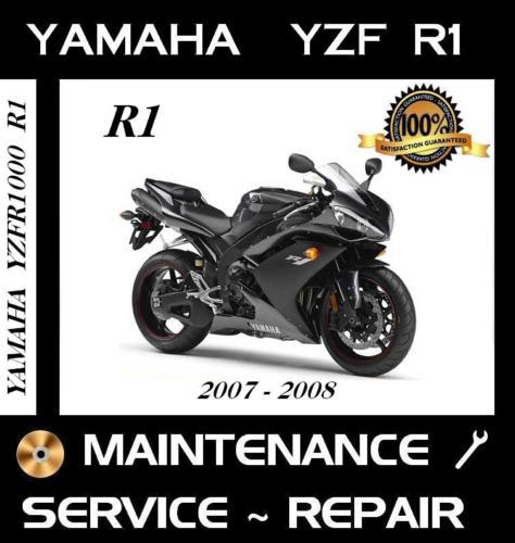 Yamaha yzf r1 yzfr1000 1000 service repair rebuild manual 2007 2008