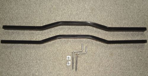 Snowmobile tie down bars with cranks and insert nuts