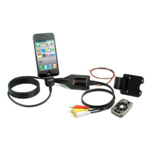 Isimple is76 pro adapter video aux for ipod iphone ipad