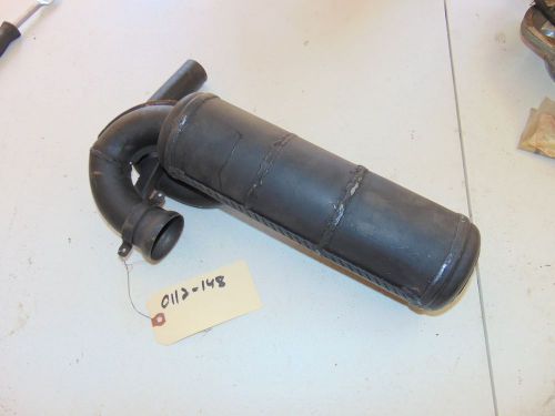Nos vintage arctic cat exhaust pipe muffler 0112-148, 1971 puma panther ext