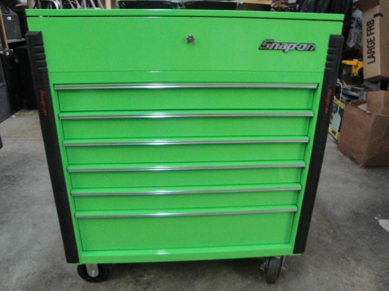 Snap on tool box - 6 drawer - extreme green - model: krsc46fpjj with key