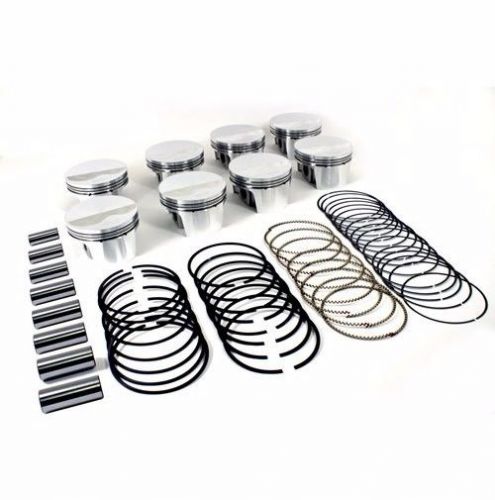 Ford racing mahle 289 302 5.0l forged flat top piston set &amp; rings m-6108-x302d