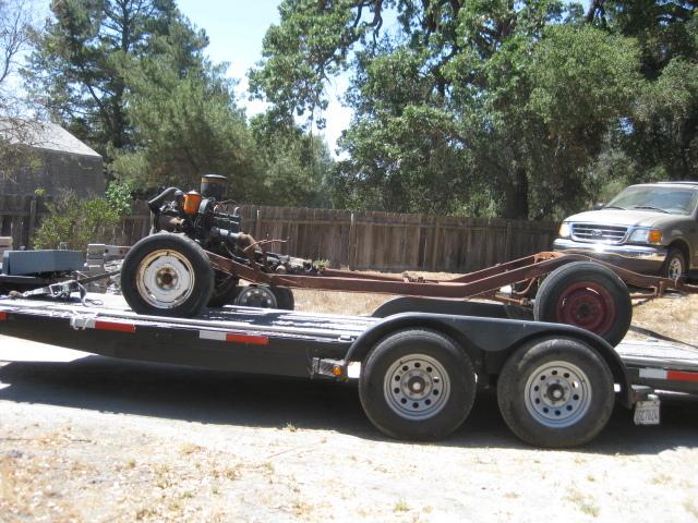1952 studebaker drive train, fits studebakers, great running, overdrive, rear 