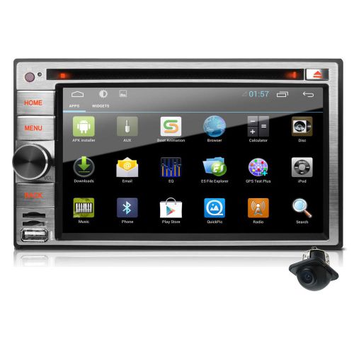 Gps navi android quad core 4.4 wifi 6.2"double 2 din car radio stereo dvd player