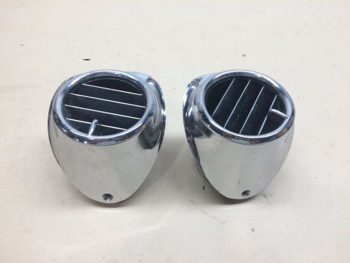 Original 57 chevrolet belair ac air conditioning chrome dash vents