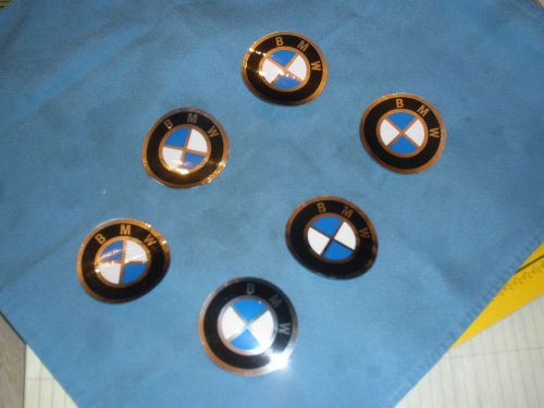 Nos bmw patches(adhesive style) set of 6-great to replace hub centers lost: neat