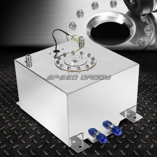 5 gallon/18.8l polished aluminum racing/drifting fuel cell tank+cap+level sender