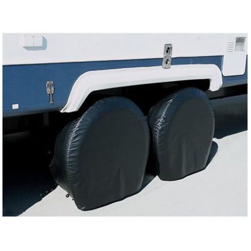 Black adco ultra tyre gards for rv / camper / trailer / 5th wheel (30"-32")