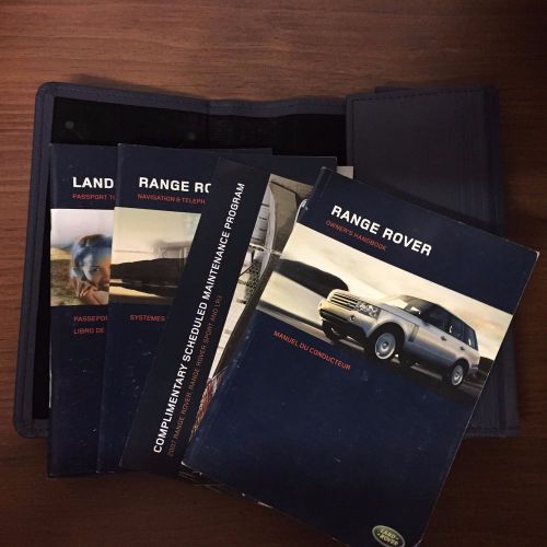 2007 range rover full size owners manual set with case land rover oem