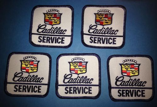 5 lot vintage 1980's cadillac service iron on car club jacket hat patches crests