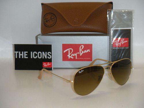 Fashion ray ban aviator 3025 gold/brown size 58mm new edition  in box !!!