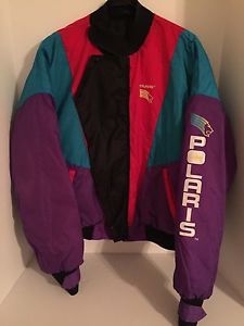 Vintage polaris stearn salesman demo sample jacket lion head logo racing rare