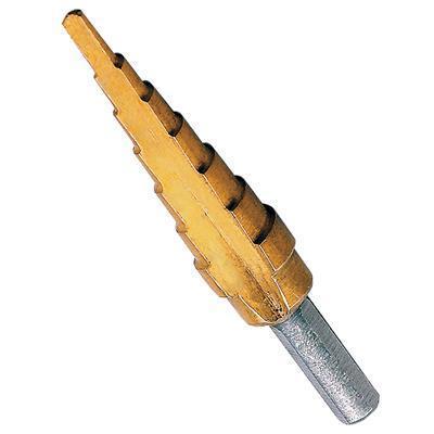 Summit step drill bit 1/8 to 1/2" 3/8" drive steel ea 900025